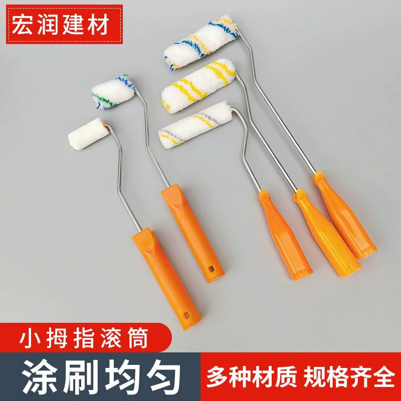 2-дюймовый 3-дюймовый 4-дюймовый горячий расплавленный маленький большой палец ролик полиэстер хлопчатобумажная нить акриловая короткая шерстяная маленькая угловая щетка