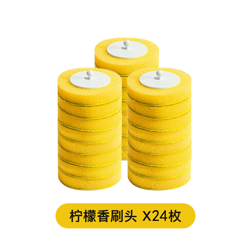 Cepillo de inodoro desechable hogar sin ángulo muerto cepillo de inodoro reemplazo traje de cabeza colgante de pared artefacto de limpieza de inodoro