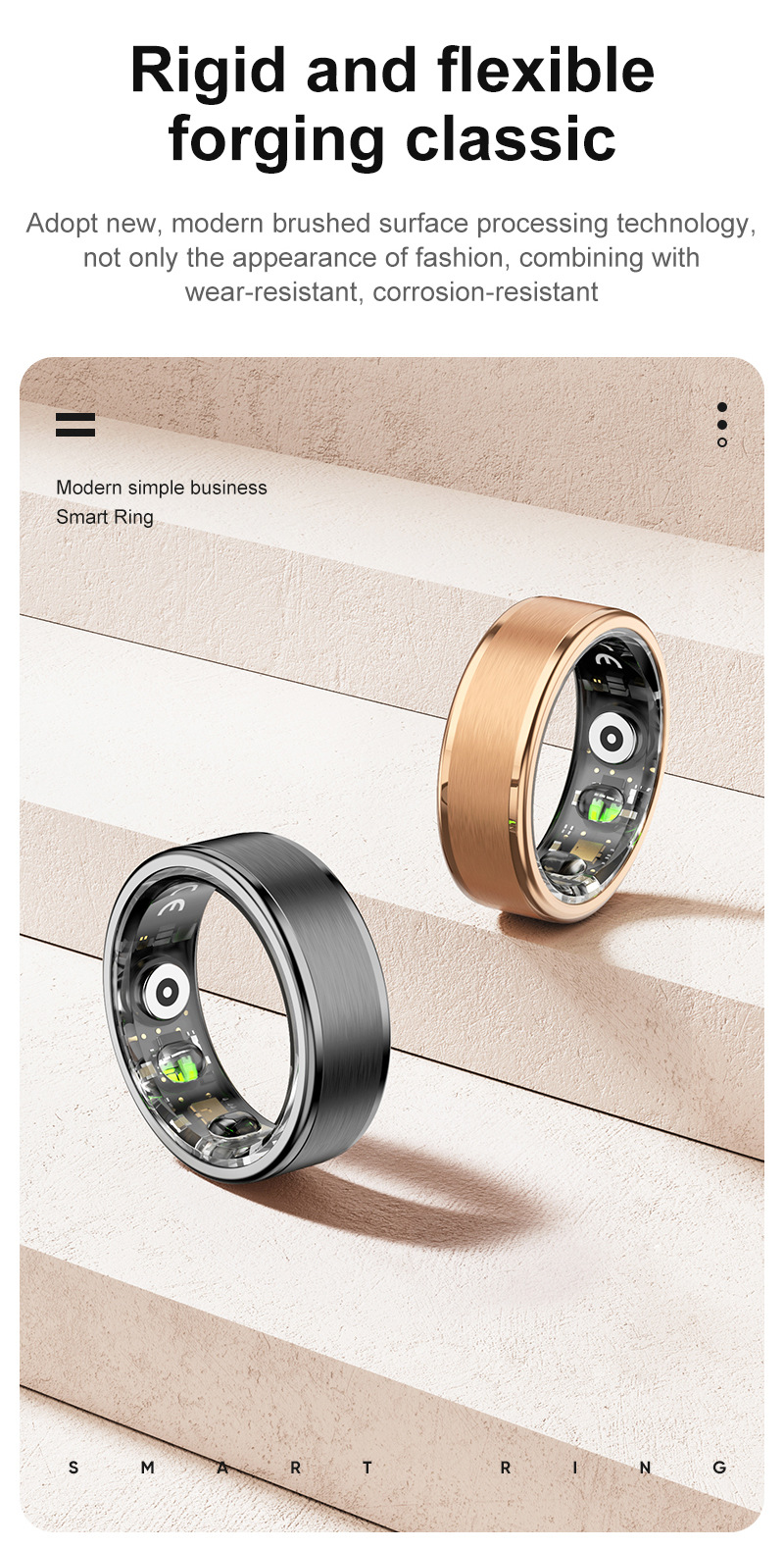 Smarter Ring Mit Herzfrequenz Schlaf Und Blutsauerstoffmessung_voghion.com