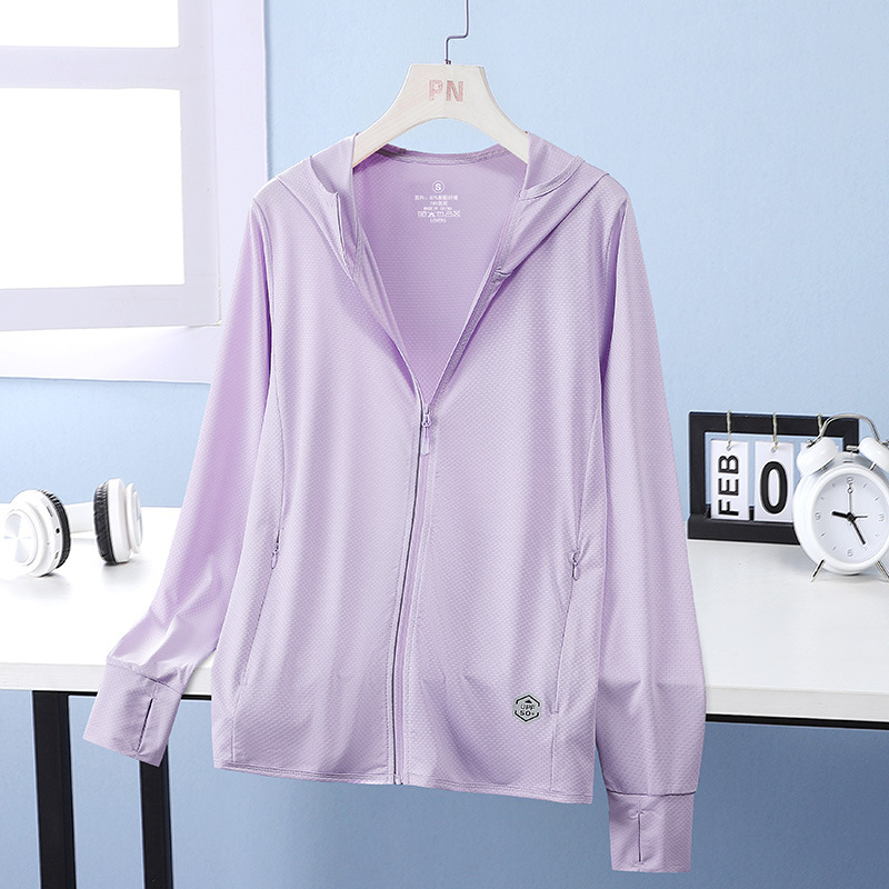 888 자외선 차단 의류 보라색 여성