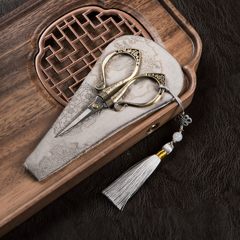 Vintage Household Tea Scissors with Pointed Stainless Steel Blades, Small Tea Scissors, Tea Accessories, Embroidery Tea Bag Scissors Vintage Household Tea Scissors with Pointed Stainless Steel Blades, Small Tea Scissors, Tea Accessories, Embroidery Tea Bag Scissors