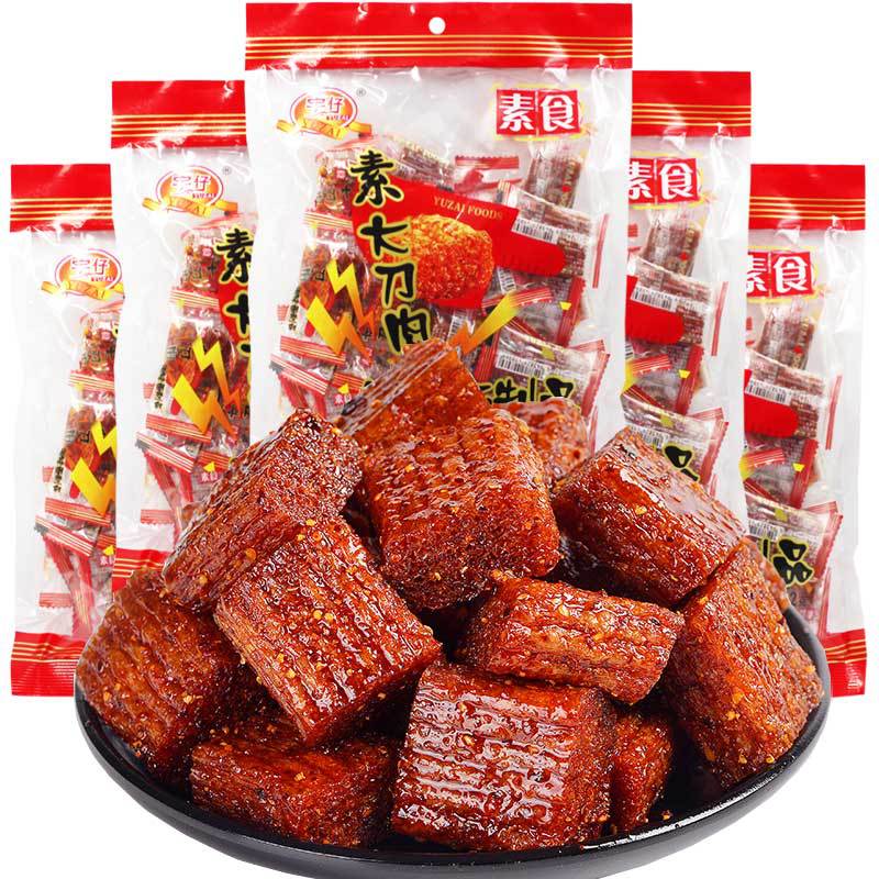 Yuzai Su Large Knife Meat Latiao 8090 Childhood Nostalgia Famous Spicy Flavor Gluten Gluten Flavor Spicy Skin Spicy Slice Snack