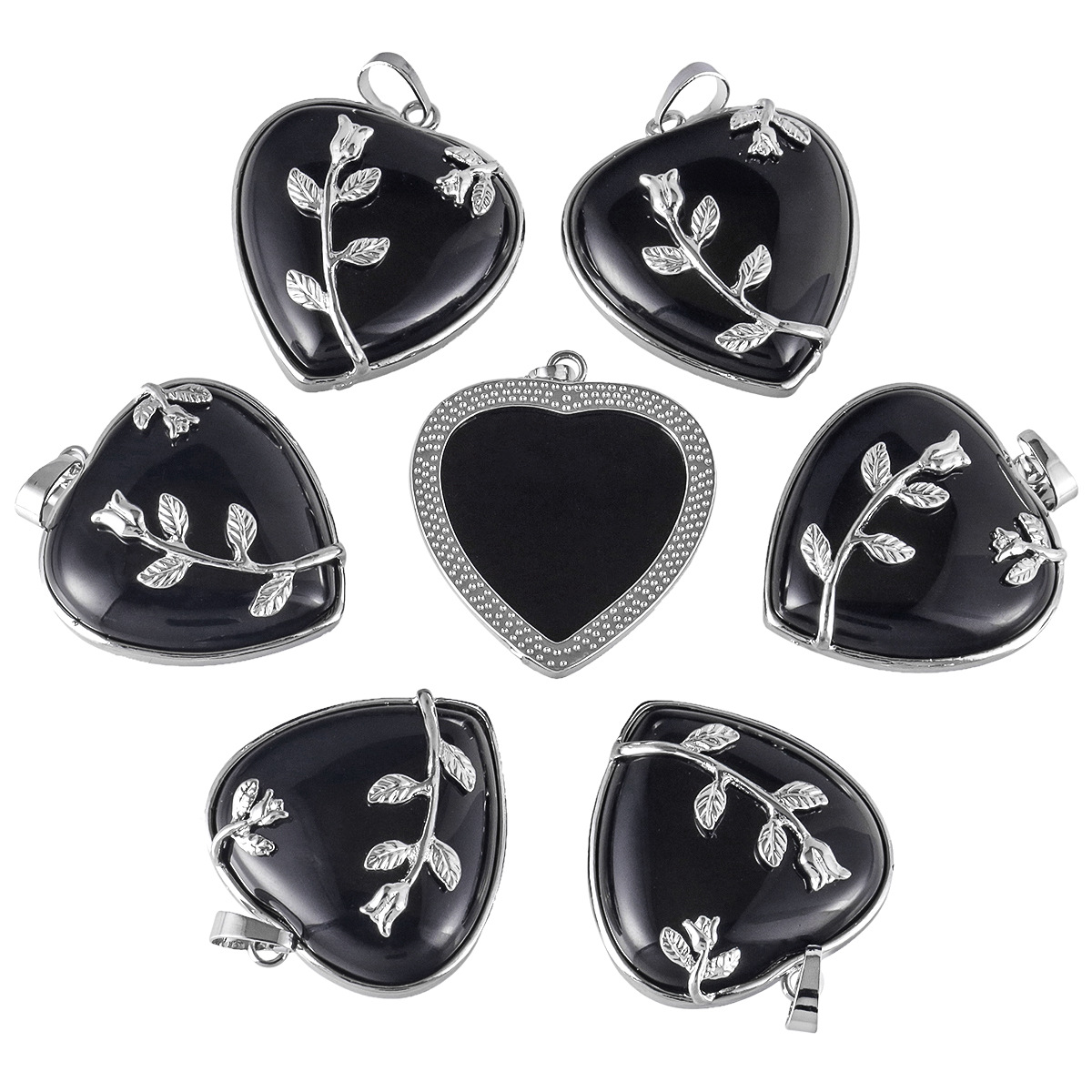 Elegant Streetwear Heart Shape Crystal Alloy Wholesale Charms display picture 3