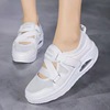 2022 summer new pattern Large Women's Shoes The thickness of the bottom air cushion Mesh cloth Velcro Buckle leisure time fashion Versatile Shake shoes