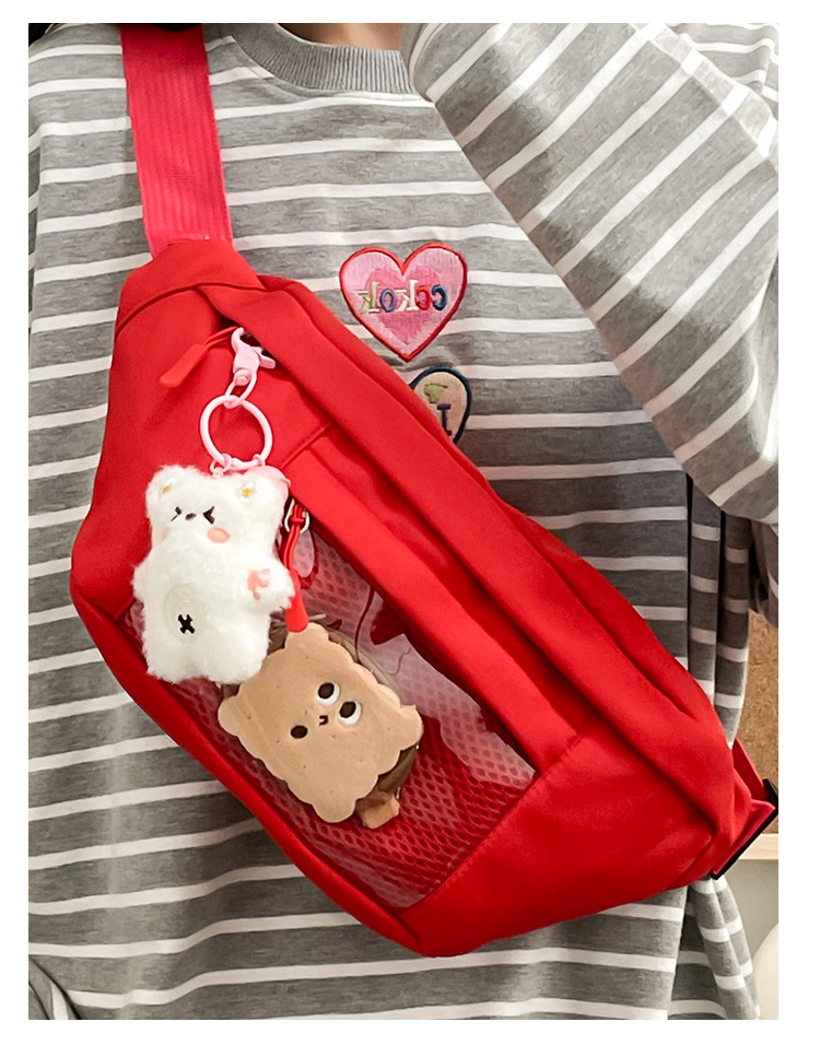 Japanese-style Instagram niche chest bags are selling well. Simple and versatile solid-color crossbody bags and Instagram student fresh single-shoulder bags are also selling well undefined