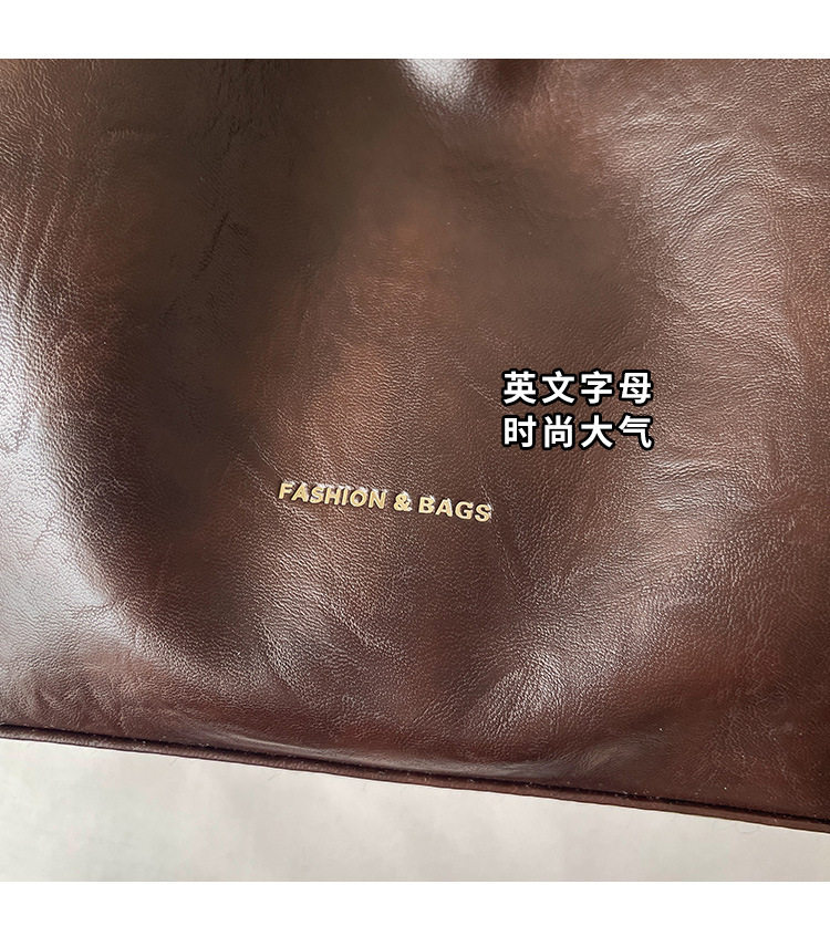 Túi tote nữ cao cấp chất liệu PU sang trọng, thiết kế tối giản dễ phối đồ, đeo vai hoặc xách tay, dung tích lớn — Màu be không kèm phụ kiện, Màu hồng không kèm phụ kiện, Màu nâu không kèm phụ kiện, Màu đen không kèm phụ kiện chi tiết 8