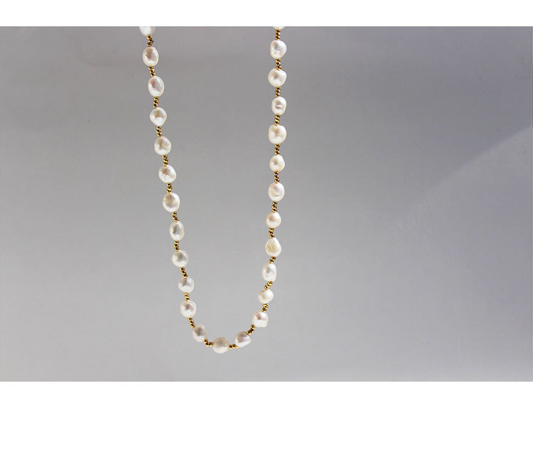 Fashion Geometric Pearl Plating Necklace 1 Piece display picture 4