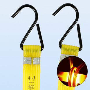 Factory wholesale electric motorcycle tie rope luggage rope beef tendon binding belt S hook pull belt high elastic rubber