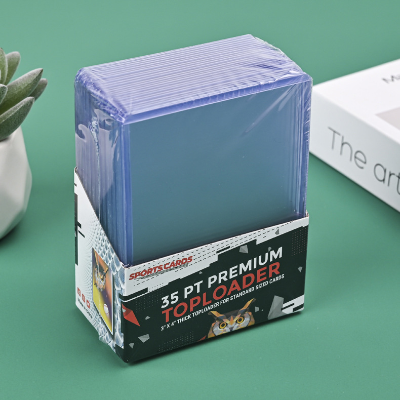 Transfronterizo 35pt duro titular de la tarjeta PVC transparente titular de la tarjeta de laminación B8 titular de la tarjeta pequeña tarjeta Goo titular de la tarjeta de juego aidou image 16