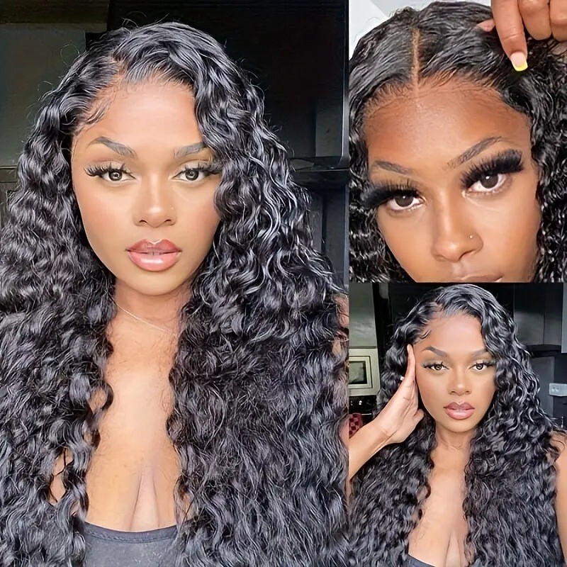 Cross-Border Wigs, European and American Front Lace Wigs, Middle-Parted Wavy Hair, Brazilian Long Curly Hair, African Small Curly Hair Sets Wholesale Cross-Border Wigs, European and American Front Lace Wigs, Middle-Parted Wavy Hair, Brazilian Long Curly Hair, African Small Curly Hair Sets Wholesale