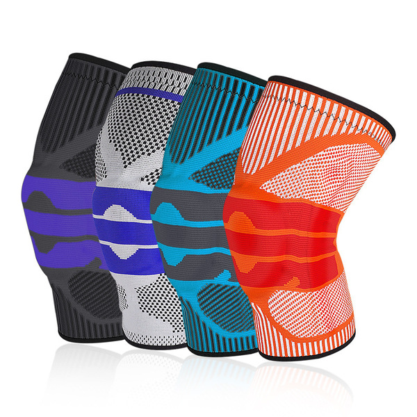 sports silicone knitted basketball climbing knee pads
