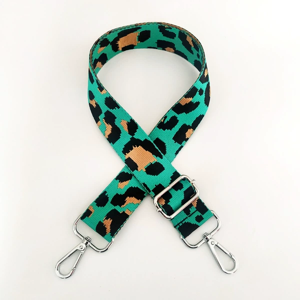 Emerald green silver buckle