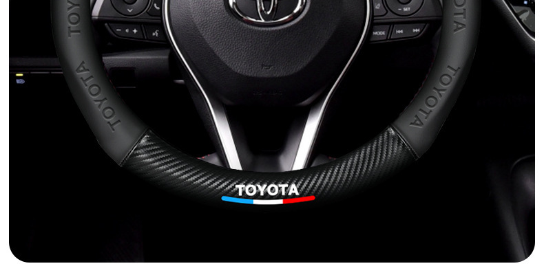 Suitable for Toyota Steering Wheel Cover Corolla Ralink Camry Asia Dragon Rav4 Highlander Leather Handle Cover Anti-Slip
