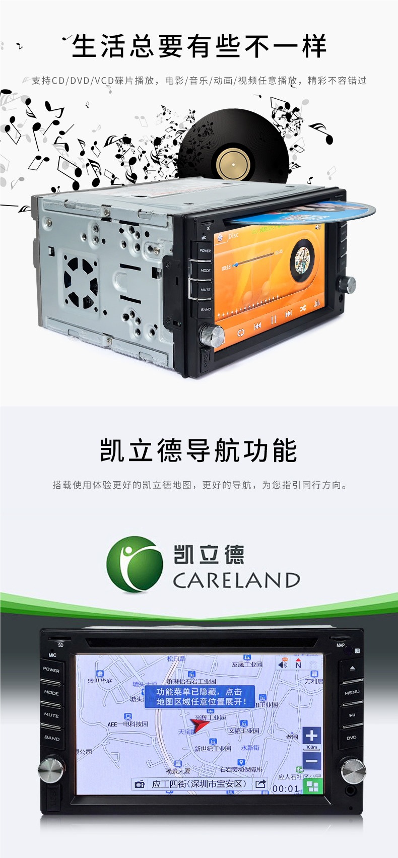 12V24V Universal Car Dvd High-Definition Bluetooth Call Mp5 Player Truck Radio Car Mp4 Audio System