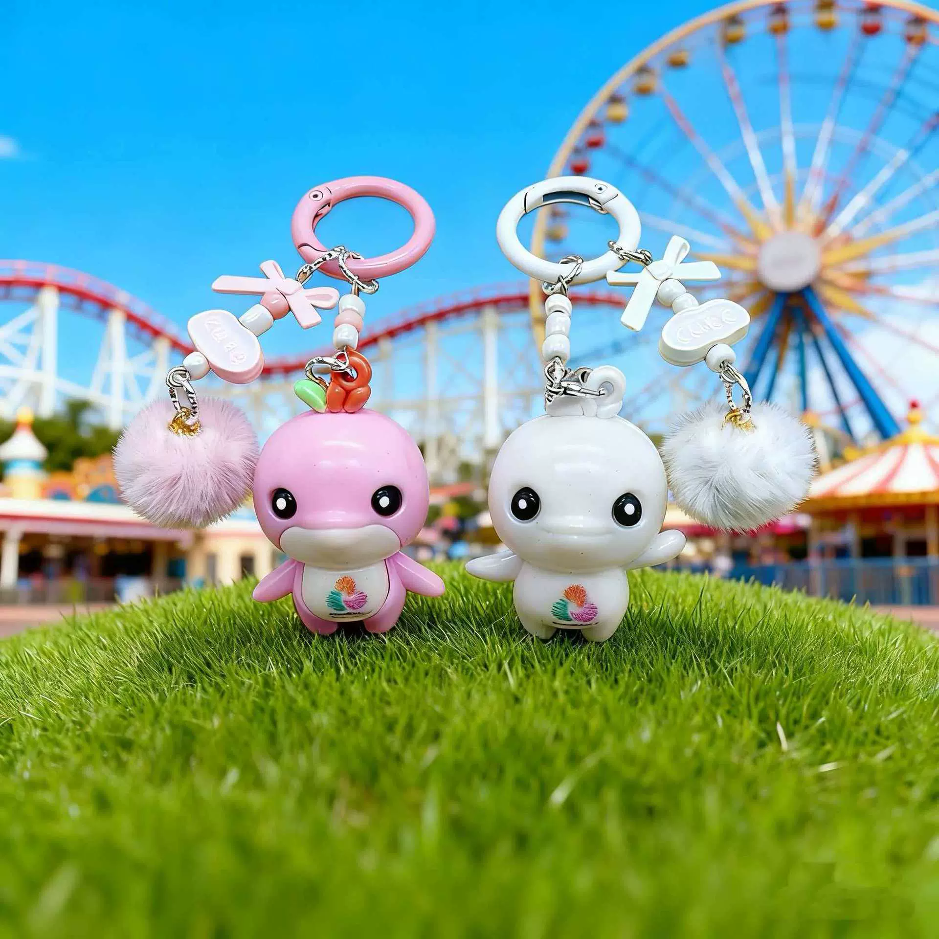 全运会喜洋洋乐融融吉祥物软胶公仔钥匙扣创意应援diy饰品挂件