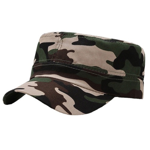 Summer and Autumn Thin Disposable Labor Protection Volunteer Student Fashion Military Training Sun Protective Flat Top Hat Men Construction Dustproof Sun Hat