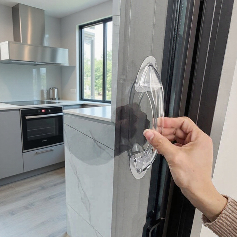 Plastic Balcony Bathroom Handle, Bathroom Glass Sliding Door Handle, Cabinet Drawer Door Pull Handle, Sliding Door Handle