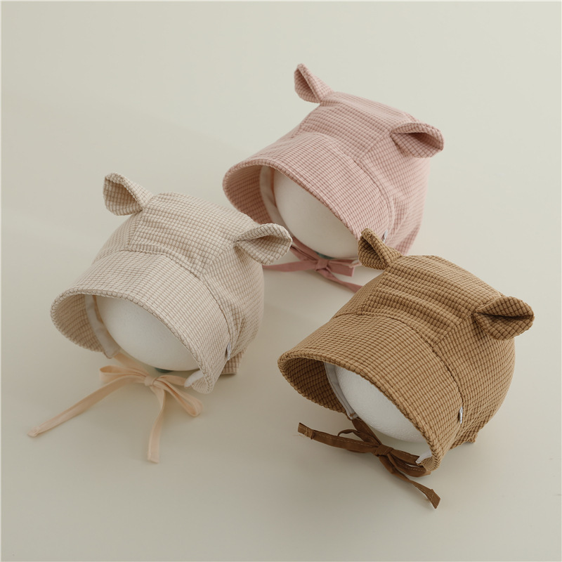 Primavera y otoño gorro para bebés, bonitos oídos pequeños, gorra para bebés, gorra para niños y niñas, gorra para primogénito