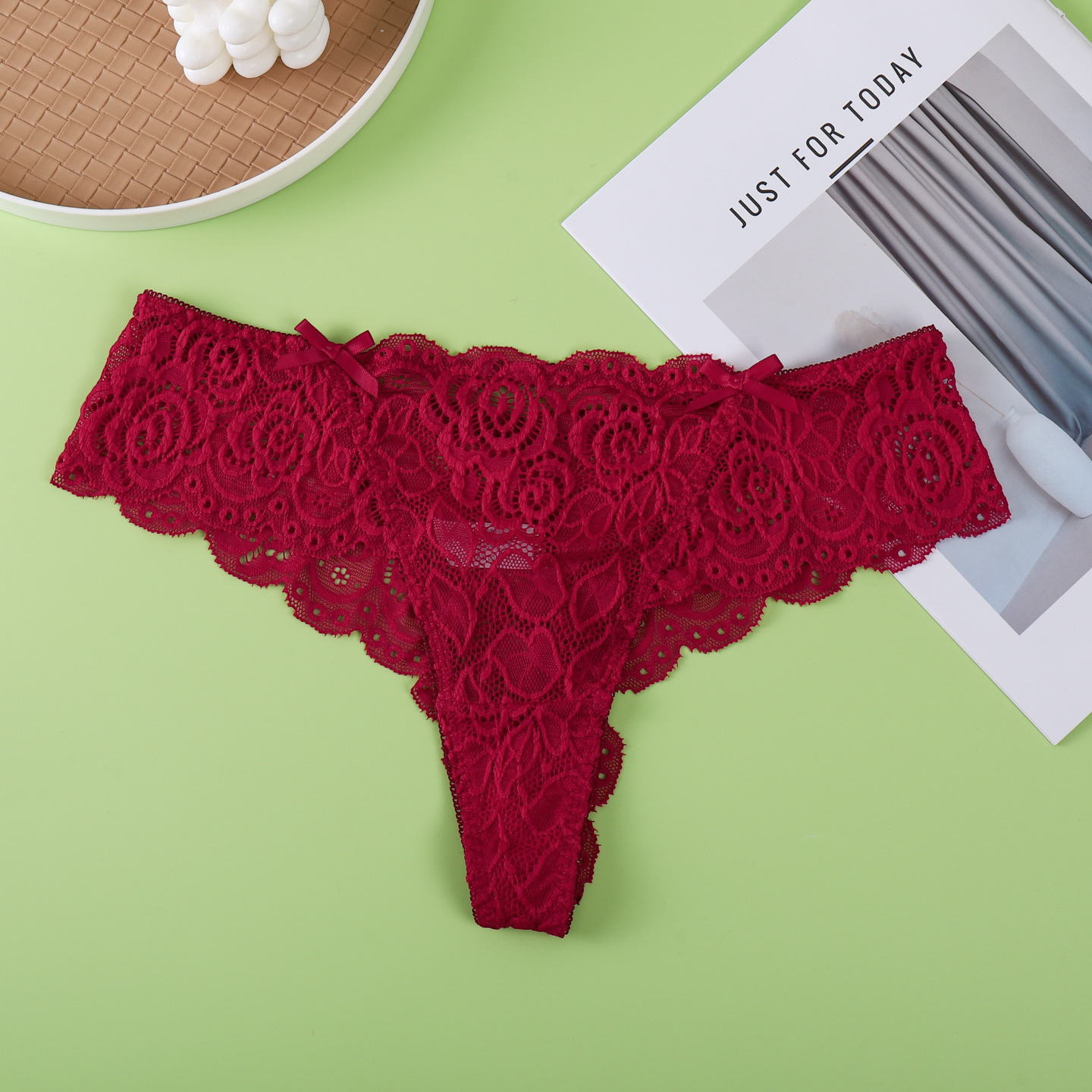 Otoño de la nueva mujer sexy encaje panties transpirables de cintura baja mujer triangles multicolores europeas y americanas panties