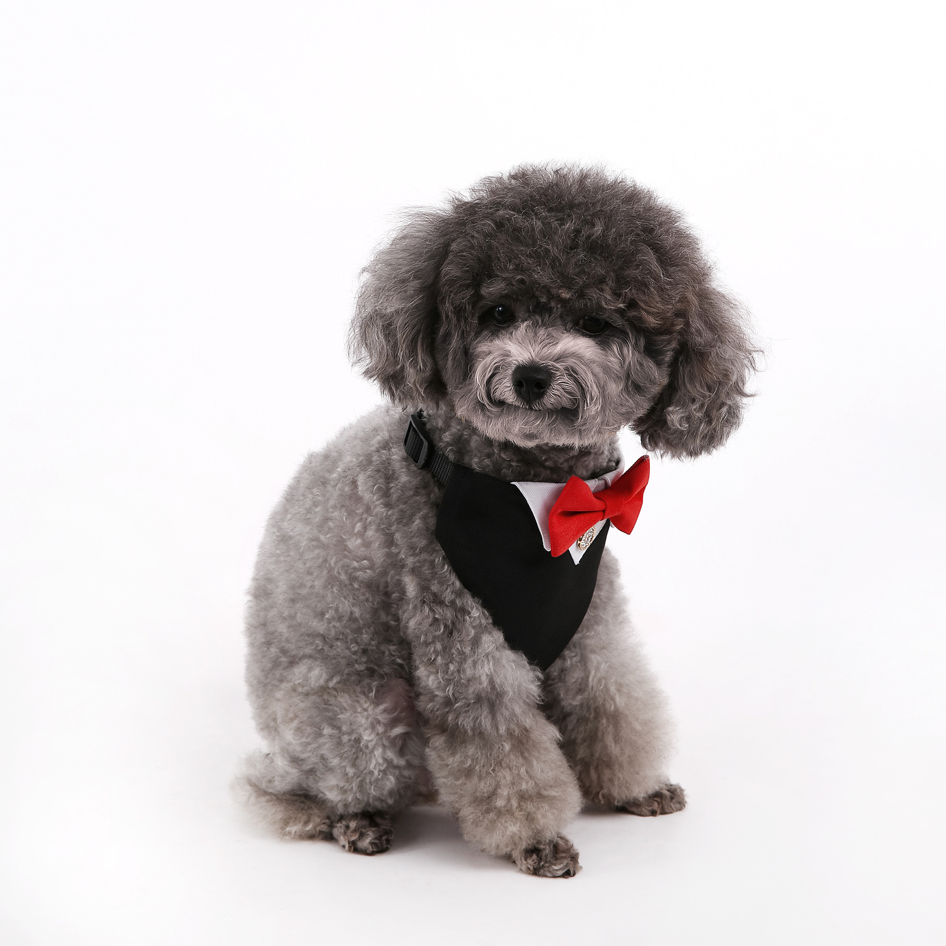 Navidad Año Nuevo transfronterizo perro británico estilo boda traje perro collar toallas de saliva para mascotas toallas de triángulo