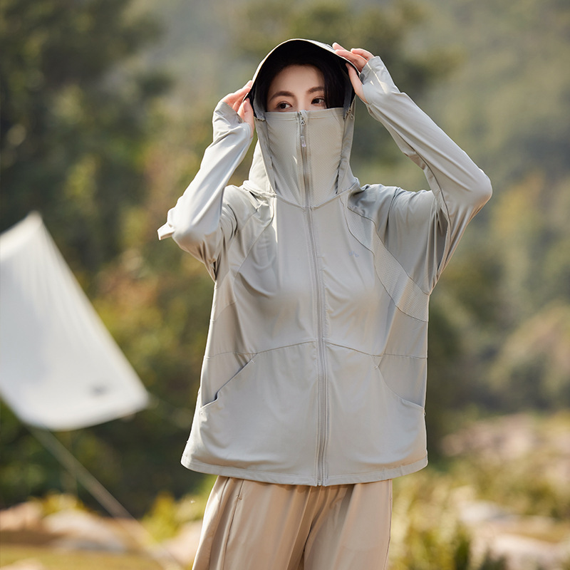 2025 Ice Silk Sun Protection Clothing Summer Thin Anti-UV Riding Sun Protection Shirt Men's and Women's Hooded Sun Protection Clothing Fishing Clothing 2025 Ice Silk Sun Protection Clothing Summer Thin Anti-UV Riding Sun Protection Shirt Men's and Women's Hooded Sun Protection Clothing Fishing Clothing