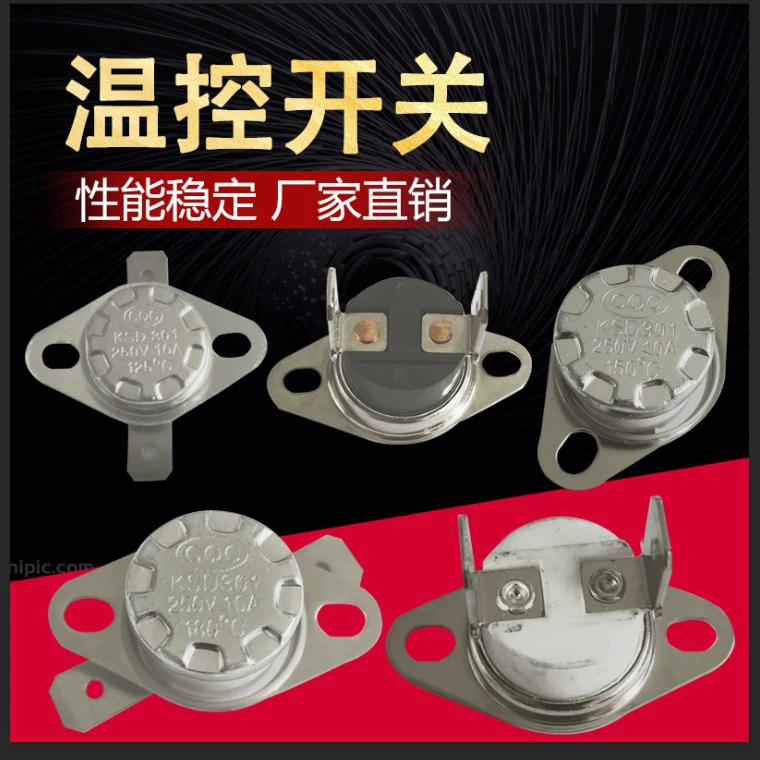 Переключатель температуры KSD301 Керамический высокотемпературный переключатель контроля температуры Термостат Прямая поставка с завода Нормально закрытый Нормально открытый