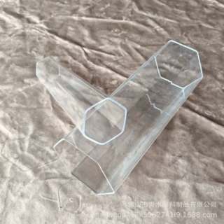 透明亚克力有机玻璃pmma六角管空心蜂巢管八边形管对边50-200