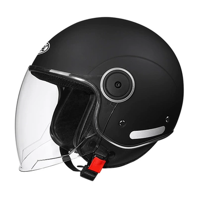 3c certified Four Seasons electric car helmet unisex motorcycle helmet double mirror sun protection warm factory wholesale (Motosiklet kaskı (dəbilqə)) - asian-black-new-national-standard-class-b-single-long-mirror-single-long-mirror