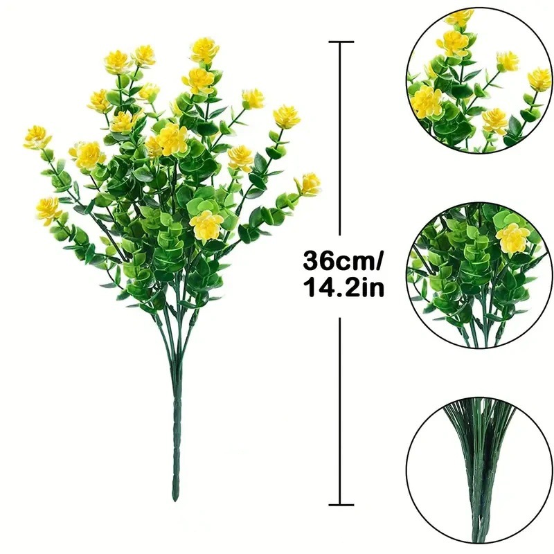 노란색 유칼립투스 동백