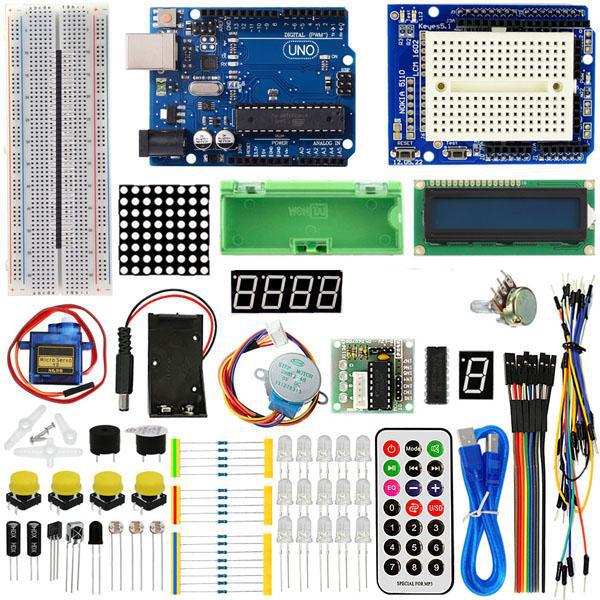 UNO R3 placa de desarrollo RFID versión mejorada kit de aprendizaje introductorio kit de aprendizaje de motor paso a paso