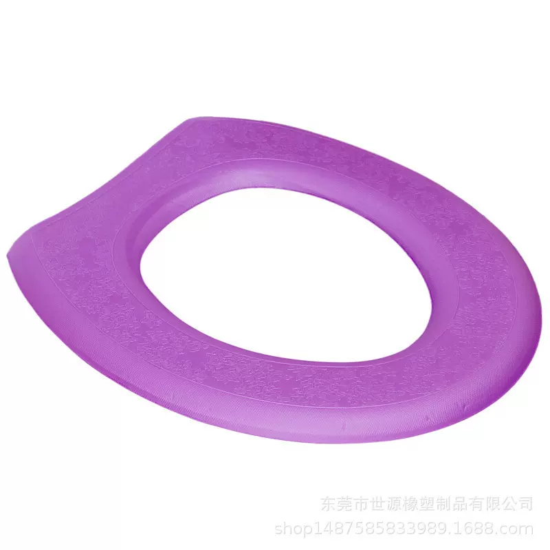 新款防水带花纹EVA马桶坐垫可发泡颜色 粘贴式使用方便