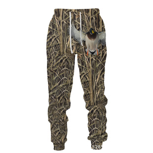 Cross-border new men's casual pants camouflage forest animal 3D digital printing men's and women's sports pants manufacturers supply