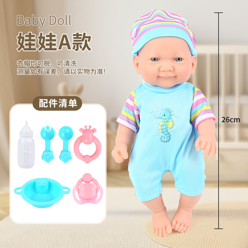 Venta directa de fábrica 10 pulgadas vinilo recién nacido simulación bebé renacimiento muñeca juego casa cochecito de juguete