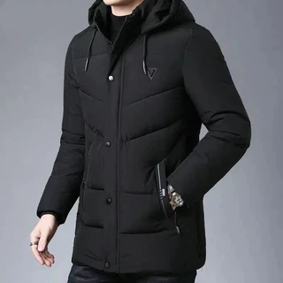 冬季新款中老年羽绒棉服爸爸装加厚男棉衣爷爷棉袄男装老人外套