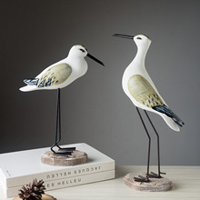 地中海海洋风格海鸥海鸟儿童房样板房电视柜家居隔板装饰摆件礼物