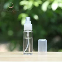 PETG Прозрачный Прямой Круглый Спрей Бутылка 50ml Портативный тонкий туман Водный Набор для путешествий Разливочная бутылка Нажмите на косметическую бутылку