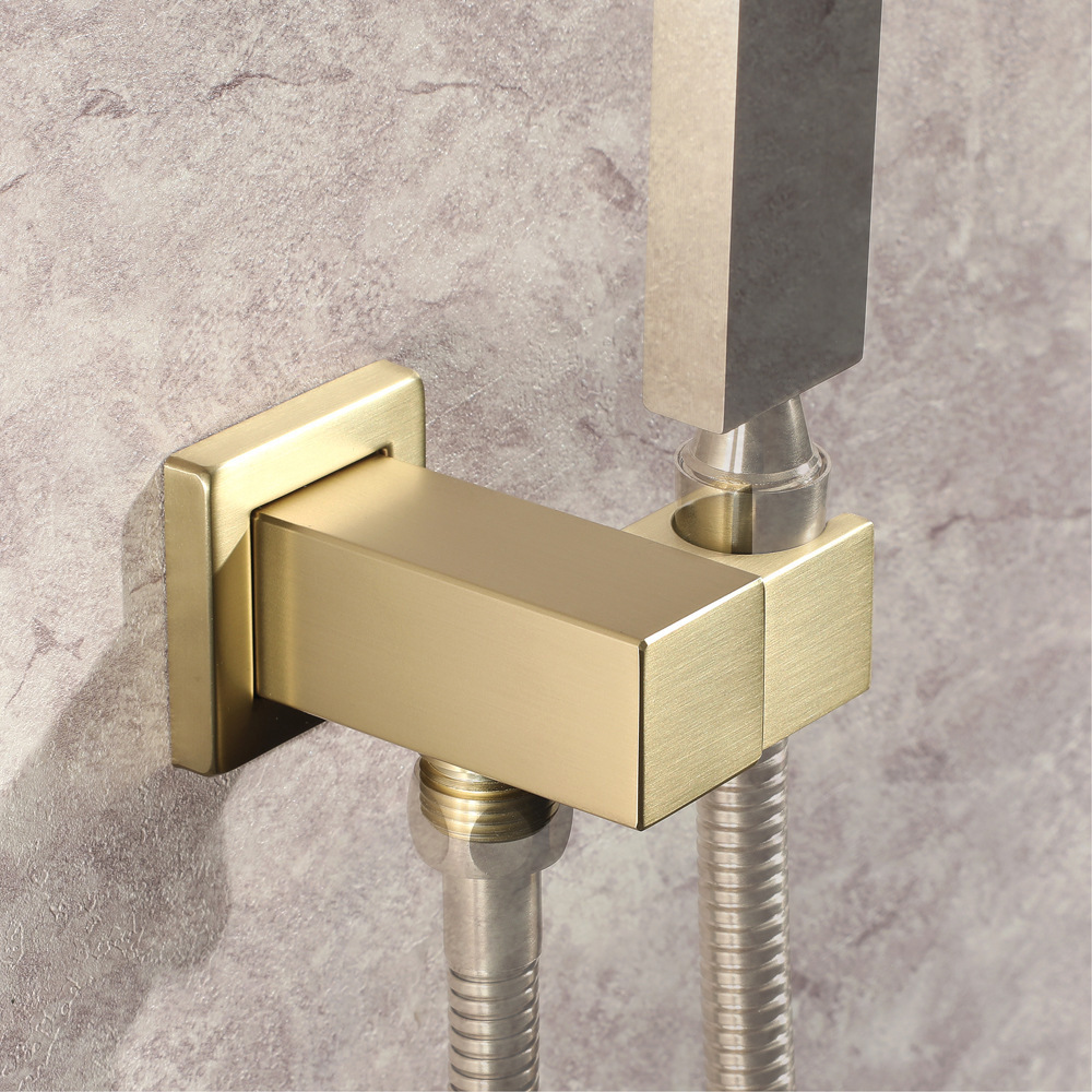 Armas ocultas gris dibujado oro mano de ducha de decoración del hogar material principal soporte de cabeza de ducha accesorios de baño