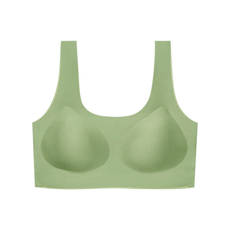 Verano gran belleza sexy en forma de U espalda sin ropa interior de tamaño Inconsútil de las mujeres sin anillo de acero invisible chaleco grande expuesto sujetador cómodo