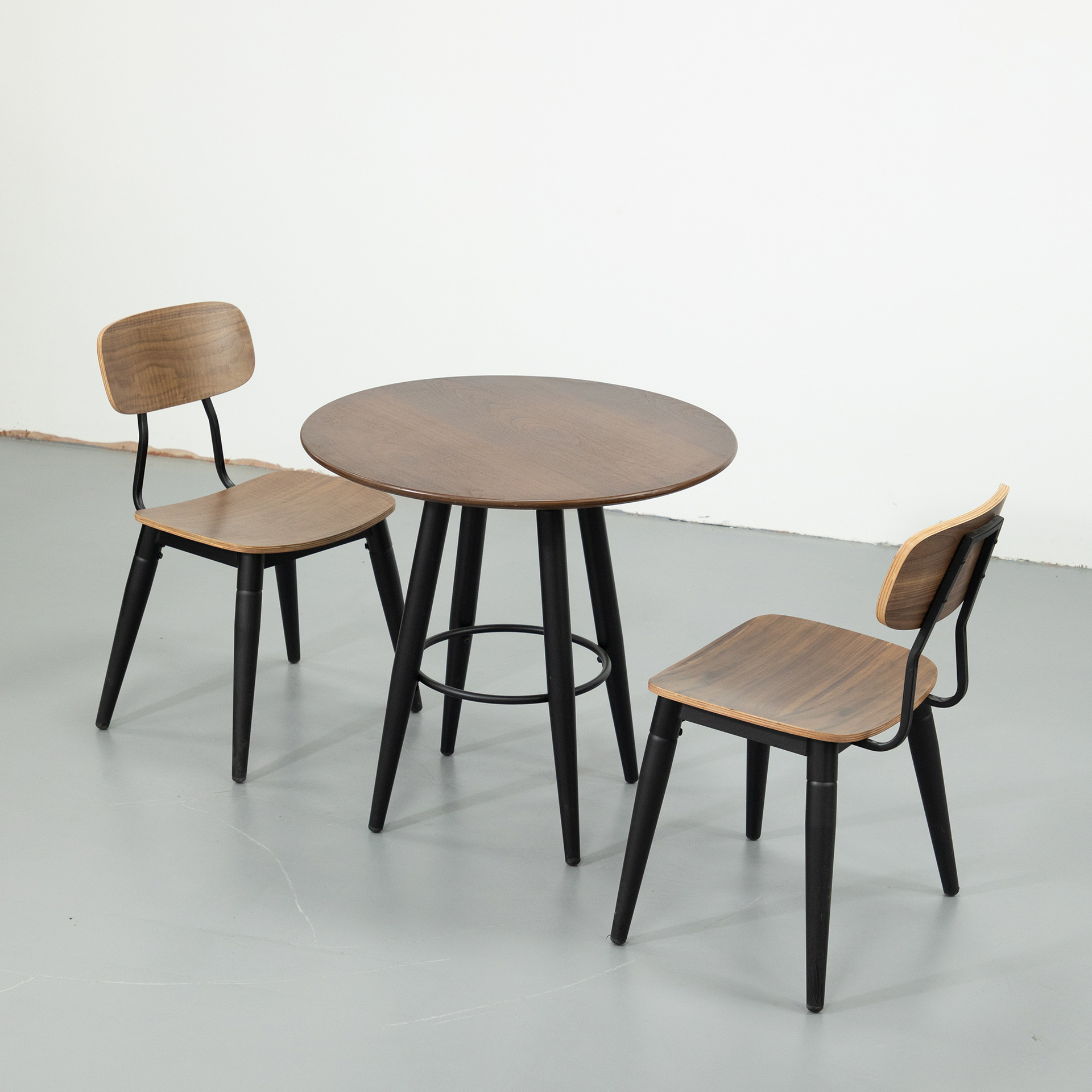 Nordic Simple Style Iron Household Dining Chair suit Milk Tea Shop Commercial Rental Room Household Table and Chair Combination