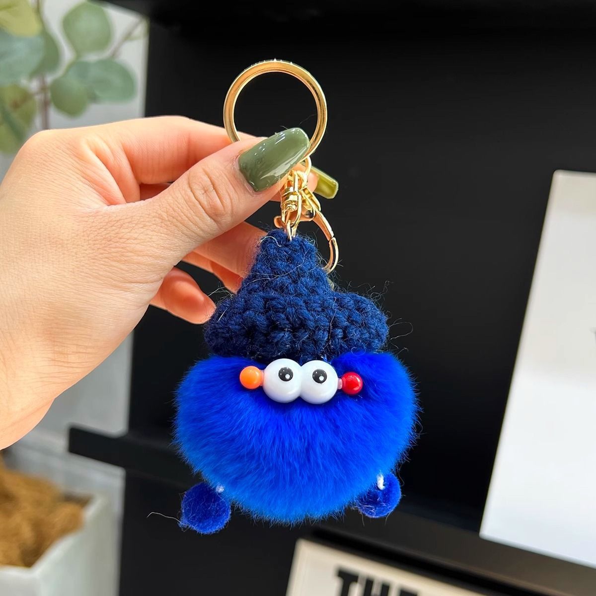 Verdaderos llaveros de peluche de peluche hechos a mano puros colgantes de peluche de alto valor llaveros diy regalo de nicho