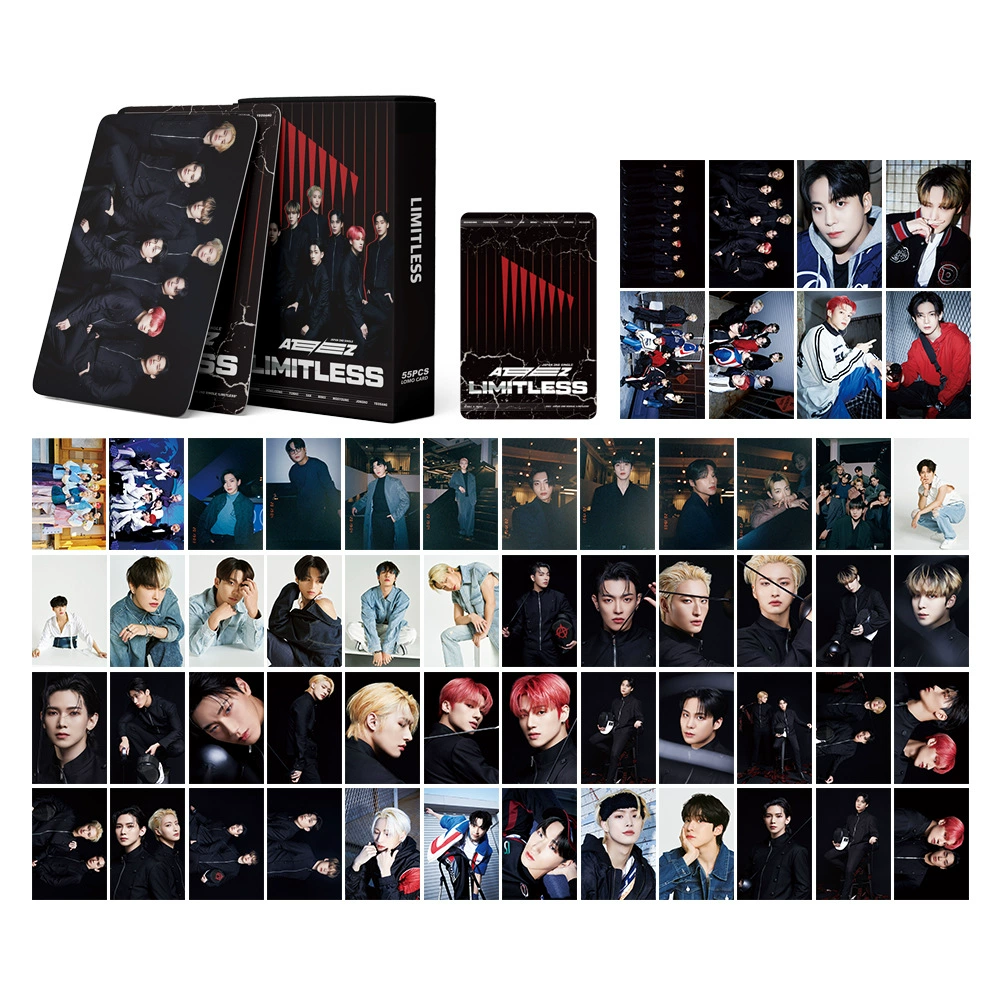 ATeez интегрированные карточки, альбом Limitless, 55 карточек-постеров, DIY LOMO