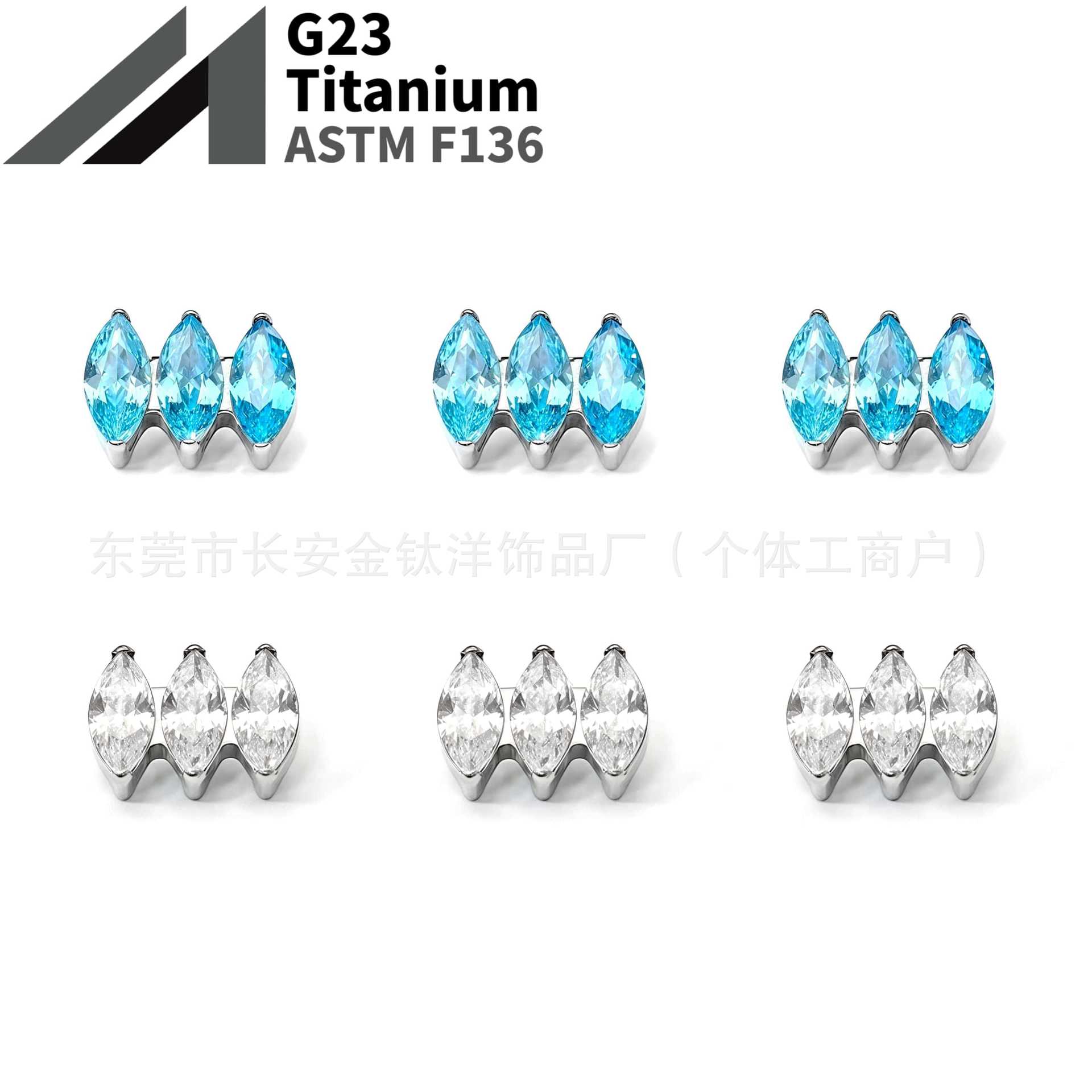 16G labret stud size and finish detail