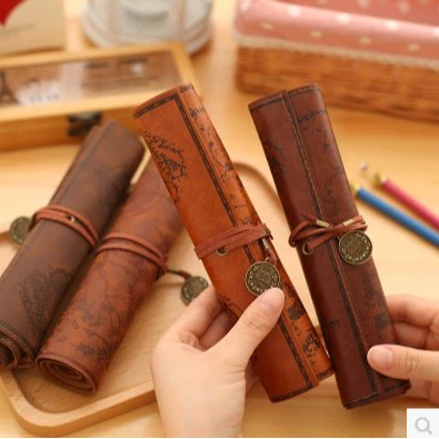 Storage system, retro pencil case, capacious sharpener, curtain for students