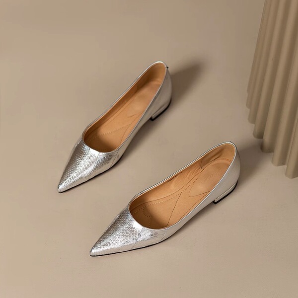 Summer universal elegant shoes pointed-toe flat low-cut all-season