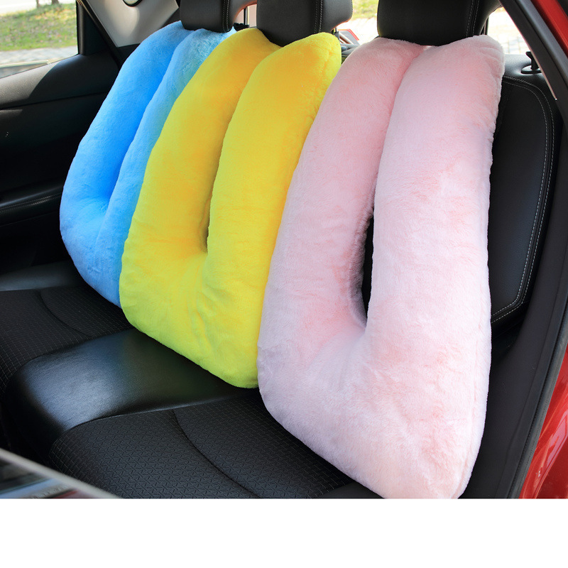 Scandinavian Ins Multi-Purpose Car Pillow U-Shaped Pillow Cushion Plush Toy Anti-Collision Car Sleeping Birthday Gift for Women Scandinavian Ins Multi-Purpose Car Pillow U-Shaped Pillow Cushion Plush Toy Anti-Collision Car Sleeping Birthday Gift for Women