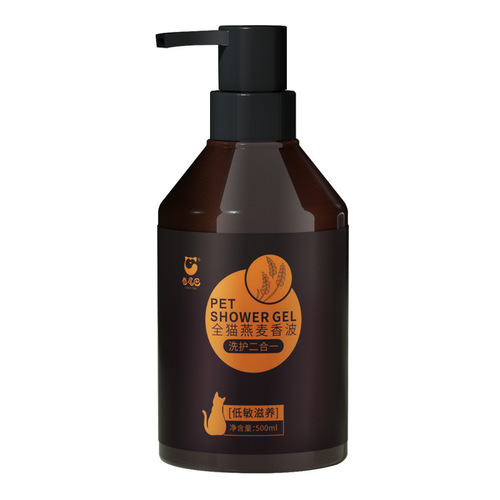 Curly Tail Oatmeal Coconut Oil Shampoo Pet Shower Gel 500ml Dog Bath Liquid Cat Shampoo Pet Body Lotion