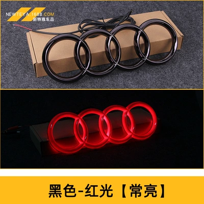 Light-Emitting Car Logo Front and – Car logo - 285-black-red-light-always-on
