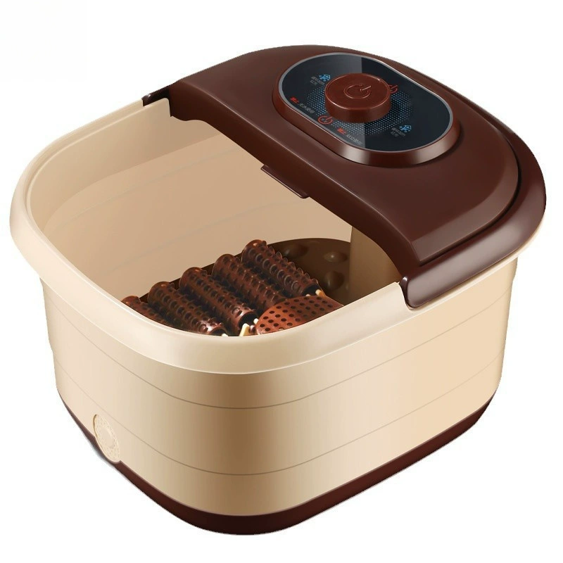 Footbath folding home foot bath device fully automatic heating massage feet washing barrel inflatable electric bubble foot basin