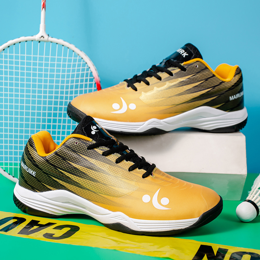 Nuevos zapatos de bádminton transpirables interiores zapatos de tenis antideslizantes y resistentes al por mayor zapatos de entrenamiento deportivo