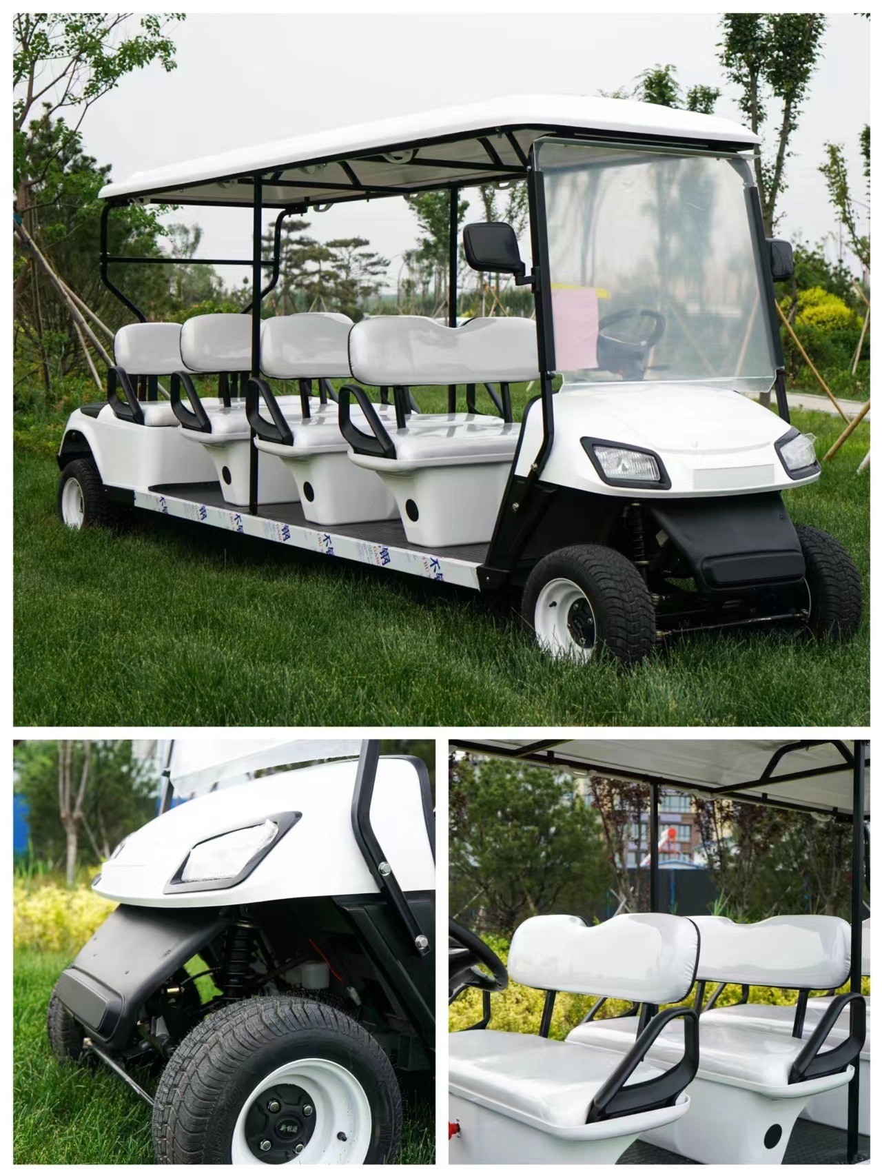 Golf Cart, Four-Wheel Sightseeing Vehicle, Hotel and B&B Property Viewing Tour Bus, Electric Sightseeing Car, Patrol Car